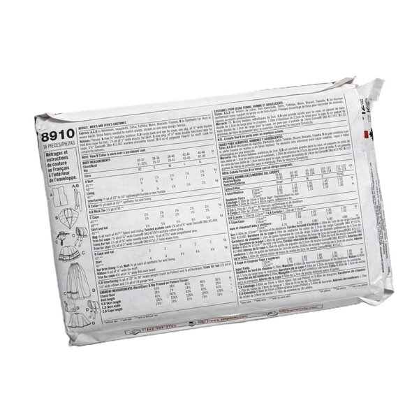 Simplicity Pattern #8910 - Christmas Carol 19th Century Costumes NWT - Picture 9 of 9